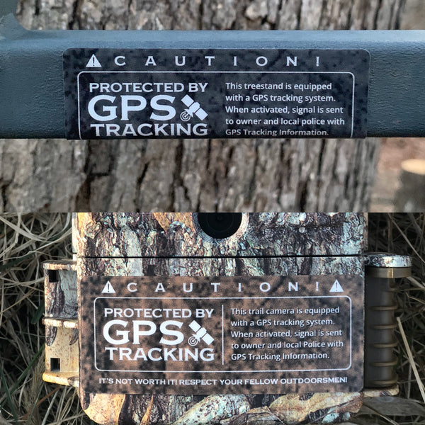 How a Sticker / Decal Can Actually Prevent Tree Stand and Trail Camera Theft